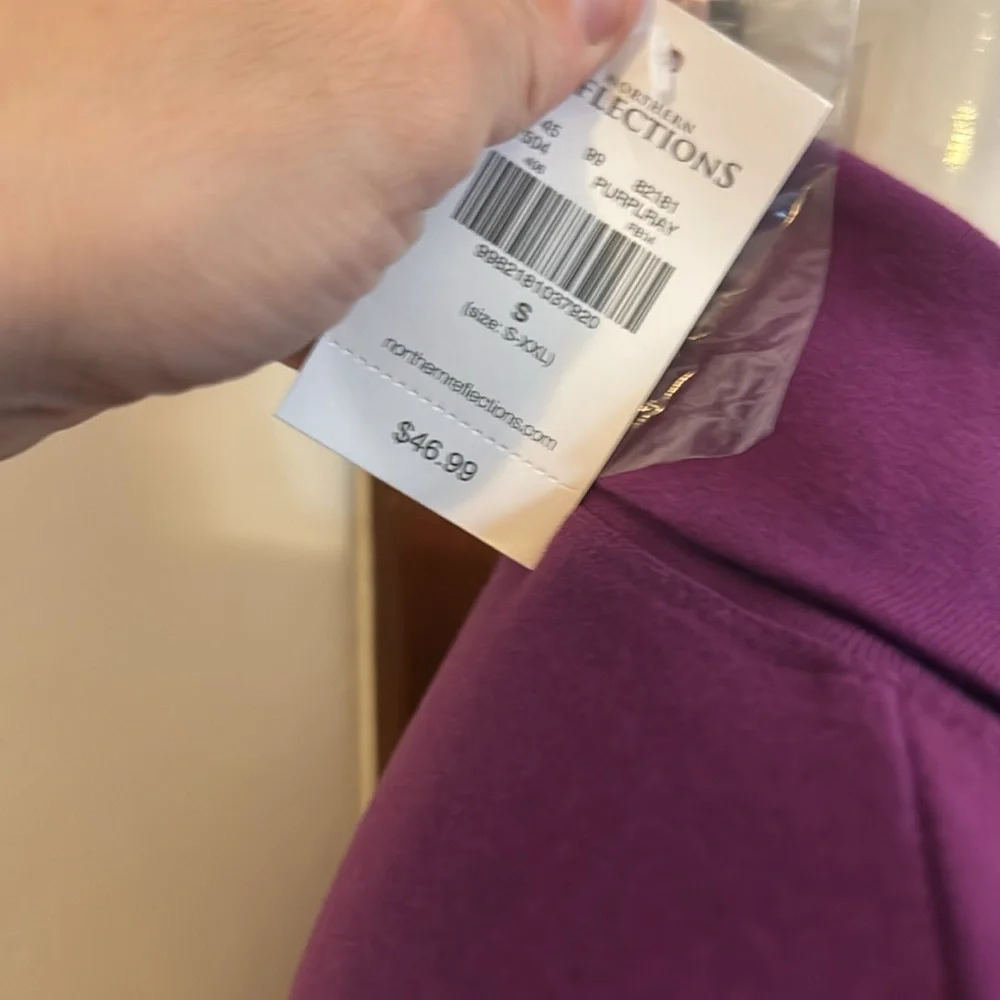 NWT northern reflections size small Women's Purple Open Front Jacket
Cardigan - Picture 4 of 4